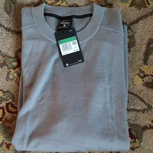 Nike Men's Light Gray Crewneck Sweater